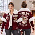 Premium TAMA Plush Collar Knit Sleeve Jacket PVNA